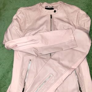 EXPRESS "leather" pink jacket.